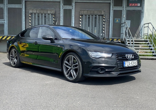 Audi A7 cena 109000 przebieg: 256000, rok produkcji 2015 z Żary małe 379